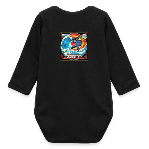 Anime Wavecat Surfer - Long Sleeve Baby Bodysuit