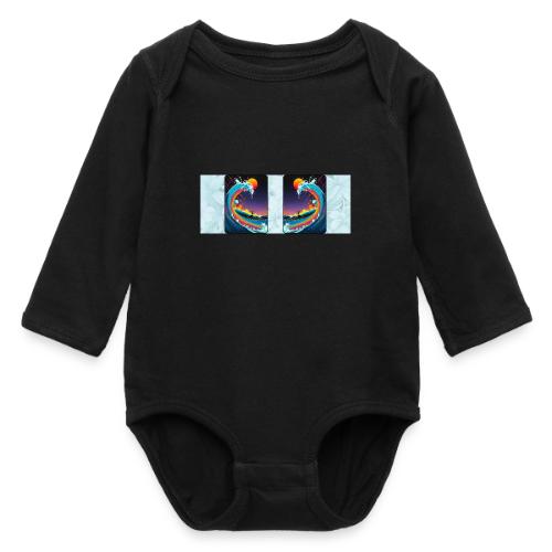 Sunshine Surfing - Long Sleeve Baby Bodysuit