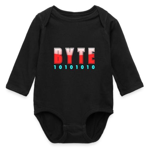 BYTE Binary Code Design - Long Sleeve Baby Bodysuit