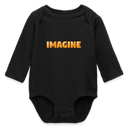 Imagine Word Art – Creative Gradient Design - Long Sleeve Baby Bodysuit