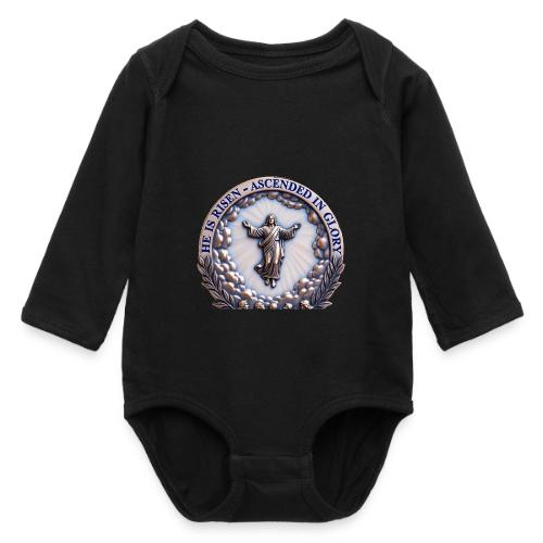 He Is Risen Ascended In Glory T Shirt, Gift - Long Sleeve Baby Bodysuit