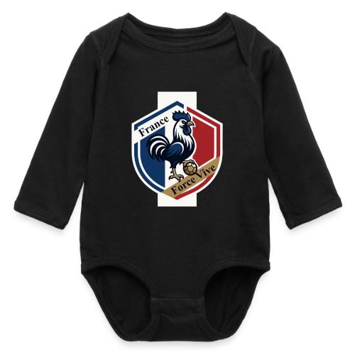 France Rooster T-Shirt, Bleu-Blanc-Rouge gift - Long Sleeve Baby Bodysuit
