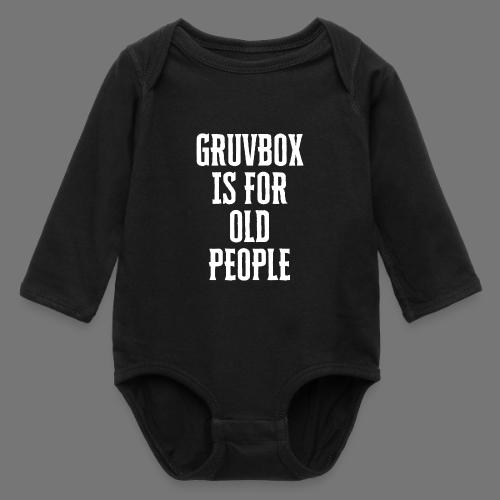 Gruvbox Old People - Long Sleeve Baby Bodysuit
