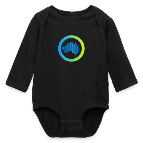 Gradient Symbol Only - Long Sleeve Baby Bodysuit