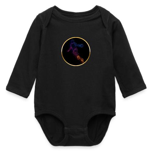 Basketball: Neon Jump Shot - Long Sleeve Baby Bodysuit