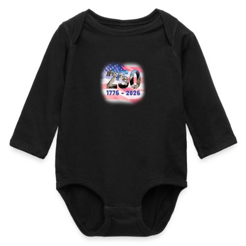 1776 - 2026 | 250 Years USA - Long Sleeve Baby Bodysuit