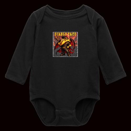 The Diablo Taco Spicy Demon Character - Long Sleeve Baby Bodysuit