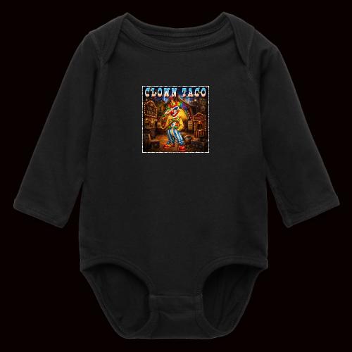The Clown Taco Circus Humor Character - Long Sleeve Baby Bodysuit