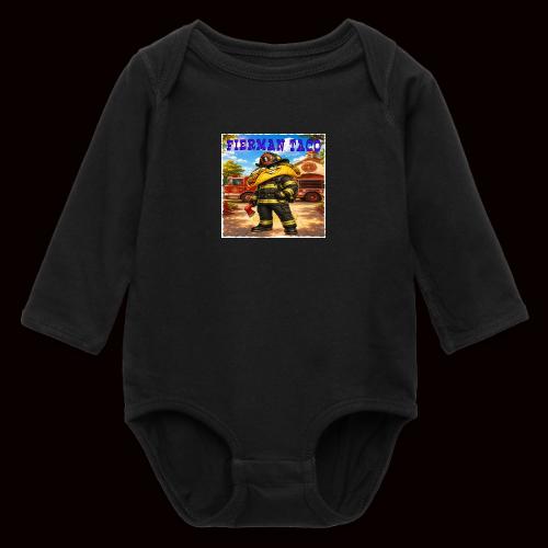 Fireman Taco - Long Sleeve Baby Bodysuit