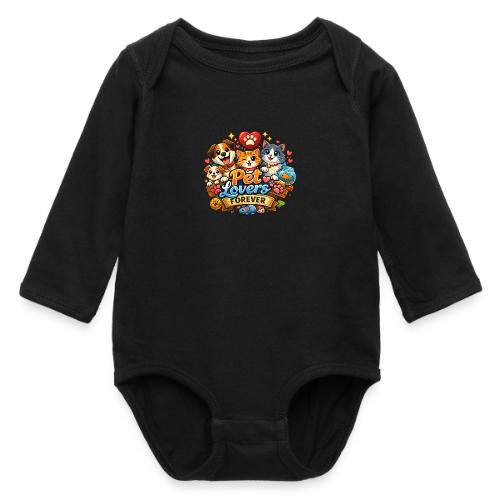 Pet Lover Forever Cute Cats & Dogs - Long Sleeve Baby Bodysuit