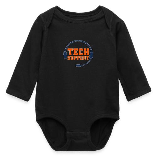 Tech Support Mode On - Long Sleeve Baby Bodysuit