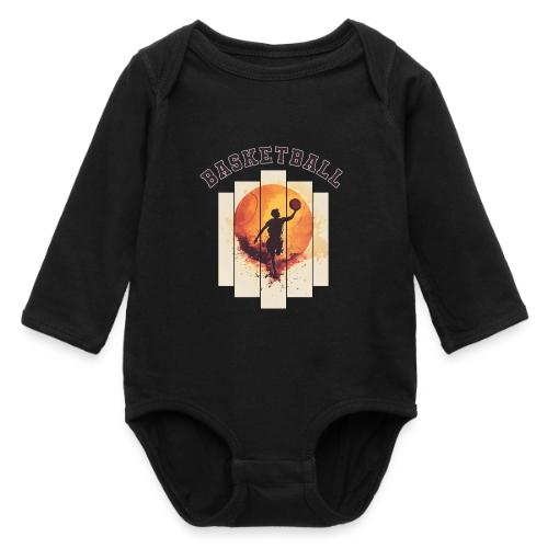 Basketball again and again - Long Sleeve Baby Bodysuit