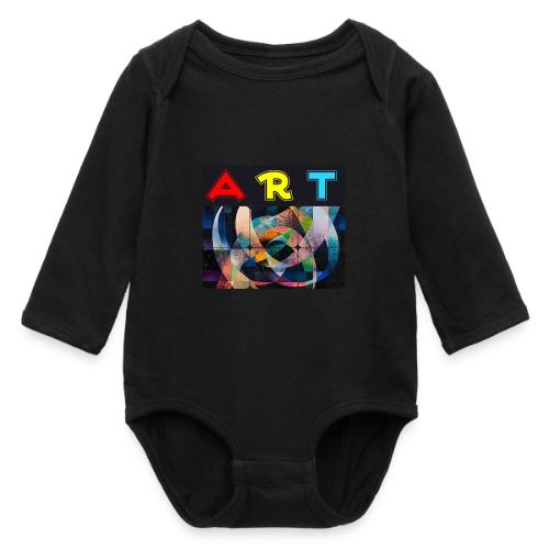 Art of Stripes and Shades - Long Sleeve Baby Bodysuit