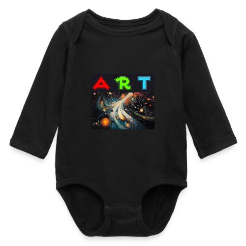Swirls of Colorful Art - Long Sleeve Baby Bodysuit