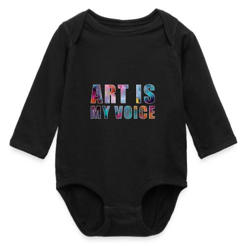 Art Is My Voice - Long Sleeve Baby Bodysuit