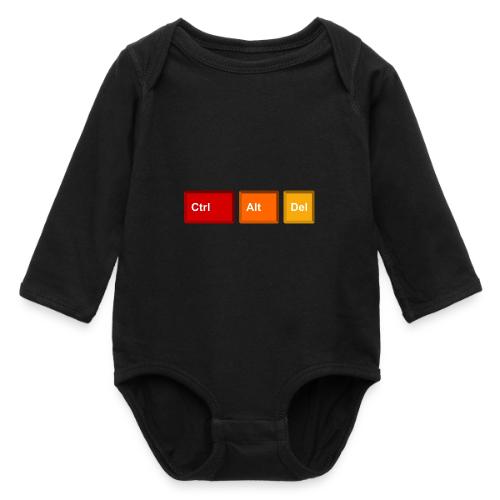 CTRL + ALT + DEL - Long Sleeve Baby Bodysuit