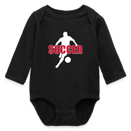 Power Kick Soccer - Long Sleeve Baby Bodysuit