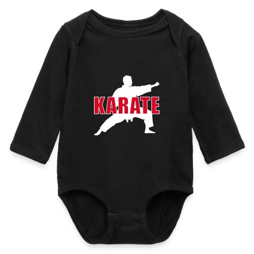 Karate Focus - Long Sleeve Baby Bodysuit