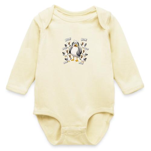 Seagull Mom Chaos - Long Sleeve Baby Bodysuit