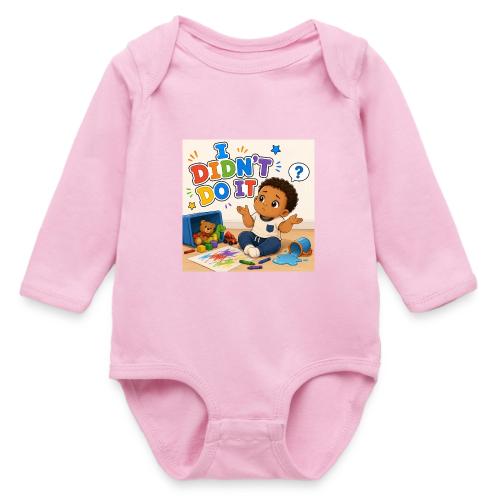 I Didn't Do It - Boy-B - Long Sleeve Baby Bodysuit