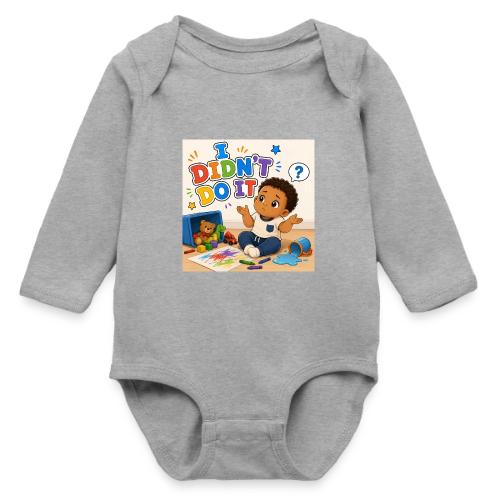 I Didn't Do It - Boy-B - Long Sleeve Baby Bodysuit