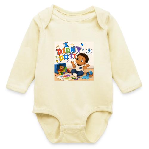 I Didn't Do It - Boy-B - Long Sleeve Baby Bodysuit