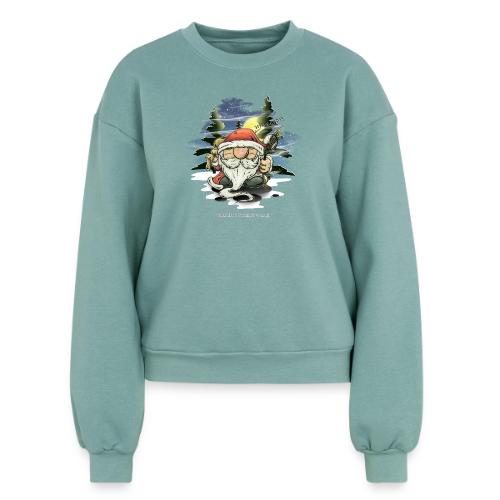 the real santa - Women's Fleece Crewneck Sweatshirt