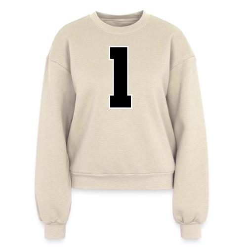 Varsity Number 1 Athletic Style - Women's Fleece Crewneck Sweatshirt