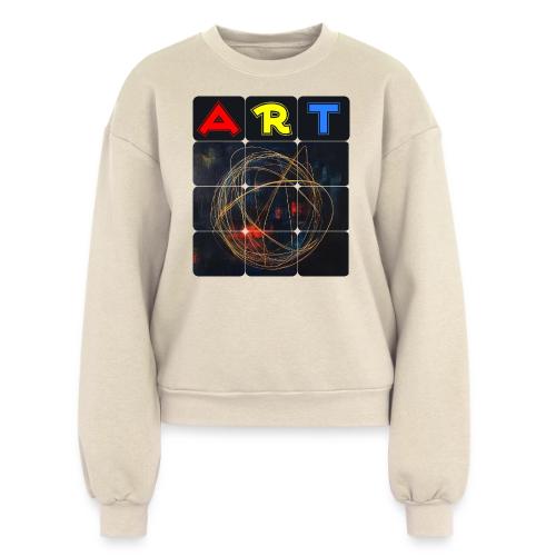 Echoes of Art - Women's Fleece Crewneck Sweatshirt