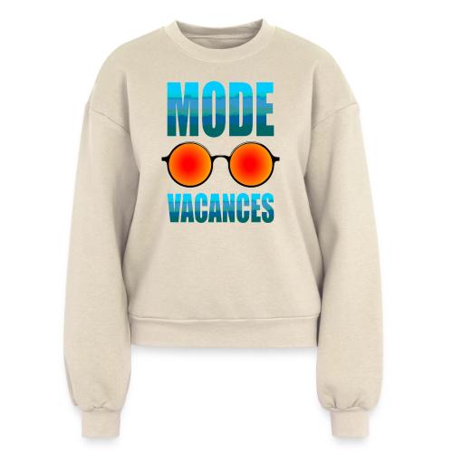 Vacation Mode Enabled - Women's Fleece Crewneck Sweatshirt