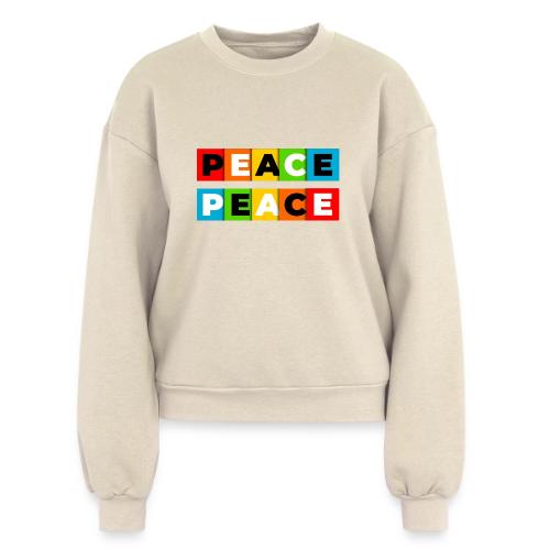 Colorful Peace - Women's Fleece Crewneck Sweatshirt