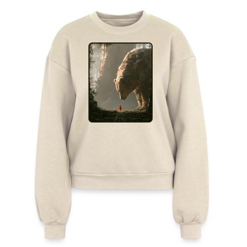 The Bear Who Found the Forest - Women's Fleece Crewneck Sweatshirt
