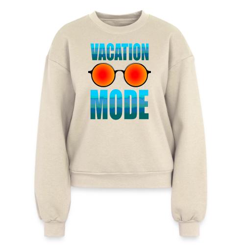 Vacation mode: Ocean Vibes On - Women's Fleece Crewneck Sweatshirt
