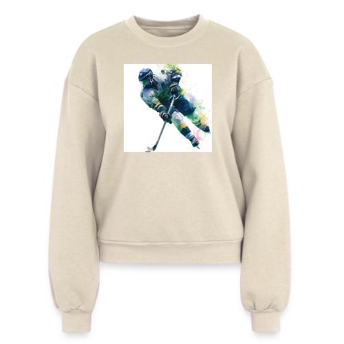 Hockey: Frozen Motion - Women's Fleece Crewneck Sweatshirt