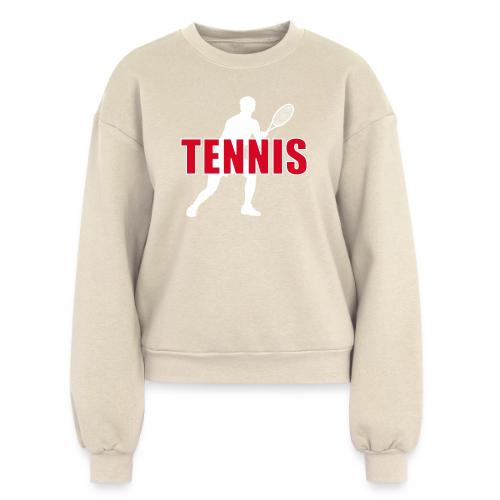 Red Court Tennis - Women's Fleece Crewneck Sweatshirt