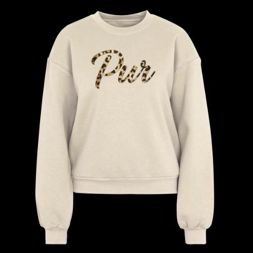 Pur Script - Women's Fleece Crewneck Sweatshirt