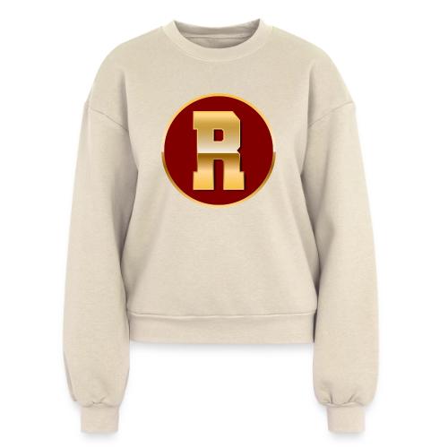 Letter R – Capital Varsity Alphabet Monogram - Women's Fleece Crewneck Sweatshirt