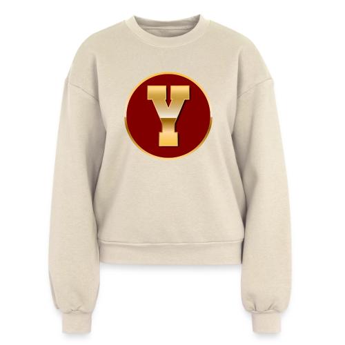 Letter Y – Capital Varsity Alphabet Monogram - Women's Fleece Crewneck Sweatshirt