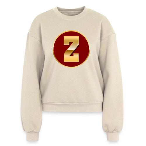 Letter Z – Capital Varsity Alphabet Monogram - Women's Fleece Crewneck Sweatshirt