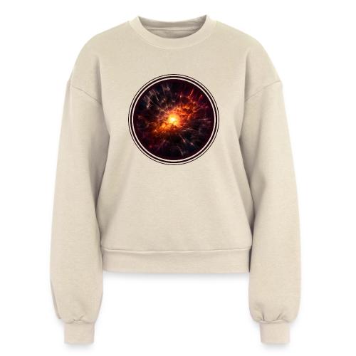 Supernova: Stellar Burst - Women's Fleece Crewneck Sweatshirt