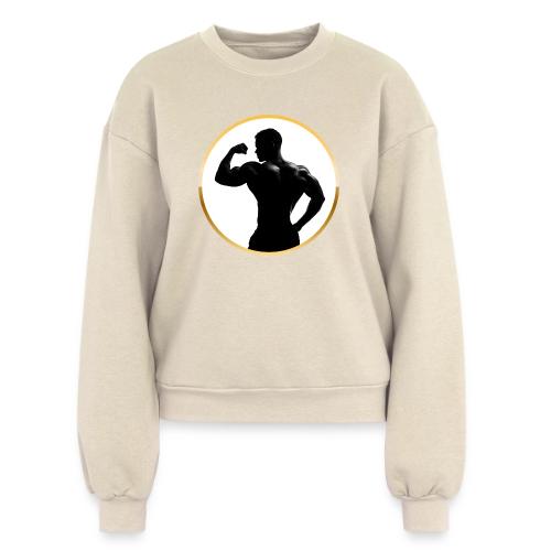 Bodybuilder: Classic Flex Emblem - Women's Fleece Crewneck Sweatshirt