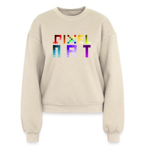 Pixel Art Spectrum - Women's Fleece Crewneck Sweatshirt