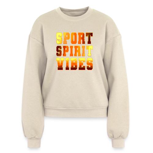 Sport Spirit Vibes Gradient - Women's Fleece Crewneck Sweatshirt