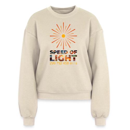 Speed of light - Women's Fleece Crewneck Sweatshirt