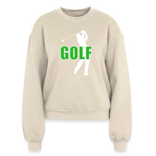 Golf: Classic Golf Motion - Women's Fleece Crewneck Sweatshirt