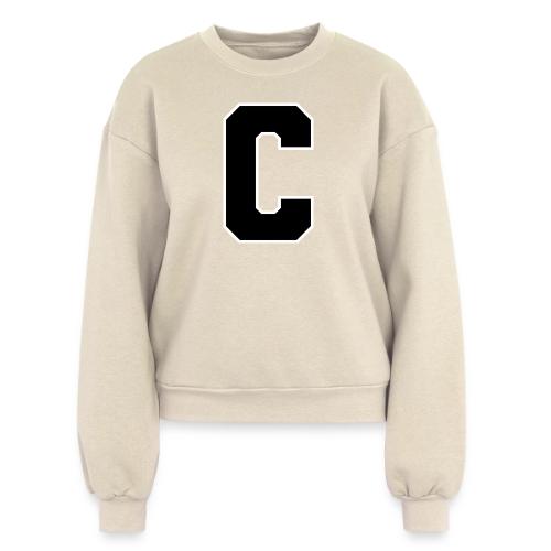 Varsity Letter C Collegiate Monogram - Women's Fleece Crewneck Sweatshirt