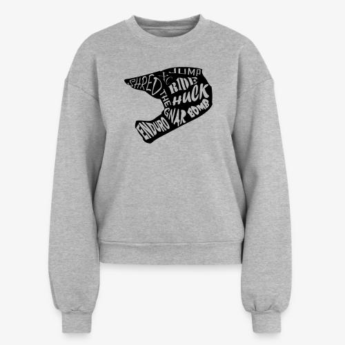 MTB Slang Helmet - Women's Fleece Crewneck Sweatshirt
