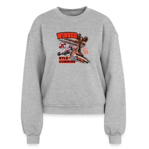 Kyle Cummins #LetsRaceTwo Winner - Women's Fleece Crewneck Sweatshirt