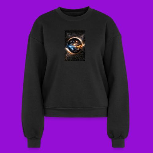 EntangledPhotonsWormhole - Women's Fleece Crewneck Sweatshirt