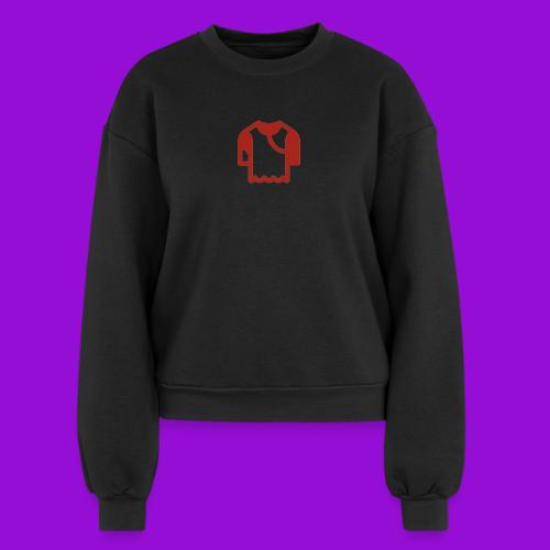 Logo outline - Women's Fleece Crewneck Sweatshirt